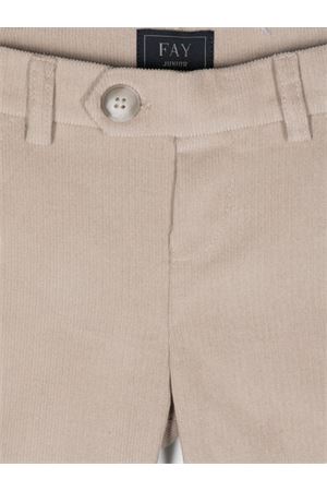 beige cotton trousers FAY KIDS | FV6510V0131185